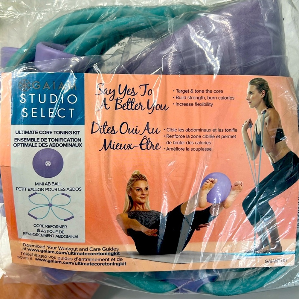 Gaiam Studio Select Ultimate Core Toning Kit. New in package, unopened.
